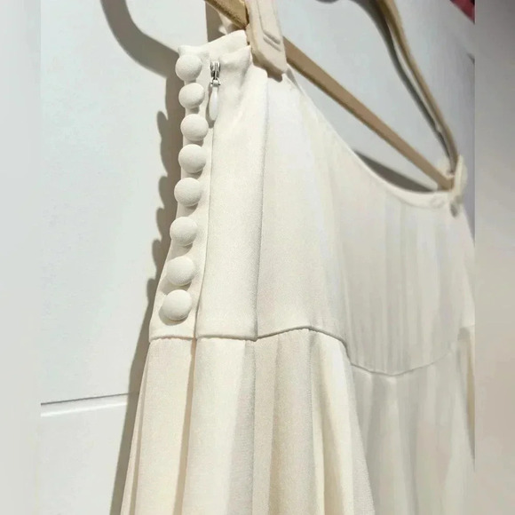 Diane von Furstenberg Belita Lace-Trim A-Line Skirt, Ivory size 10 - Picture 7 of 15